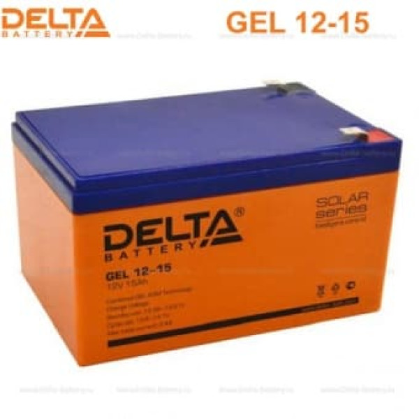 Аккумуляторная батарея Delta GEL 12-15 (12V / 15Ah) в Чебоксарах