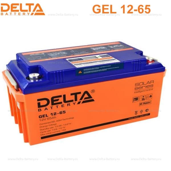 Аккумуляторная батарея Delta GEL 12-65 в Чебоксарах