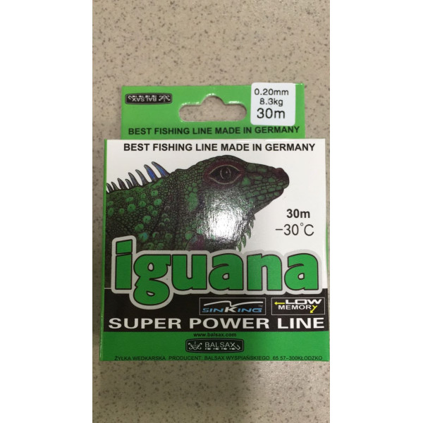 Леска зимняя Iguana -30C 30 м. 0,10 мм в Чебоксарах