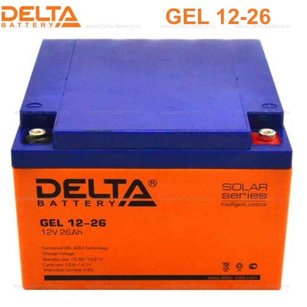 Аккумуляторная батарея Delta GEL 12-26 в Чебоксарах